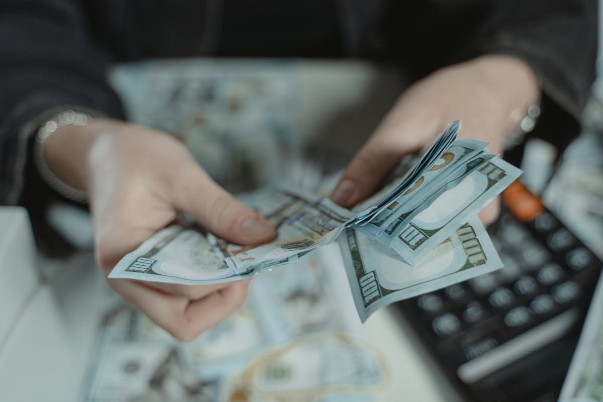 What should be done with the remaining funds in the business's cash register?